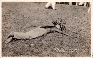 Ready To Be flogged Flagellation 79 Black Americana RPPC Postcard