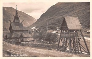 Borgund Stavkirke Norway Unused 