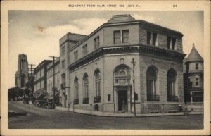 Red Lion Pennsylvania PA Broadway Street Scene Vintage Postcard