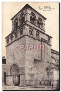 Old Postcard Epinal Saint Maurice Church The Belfry