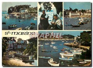 Postcard Modern Brittany Picturesque on the estuary of the Odet Benodet face ...