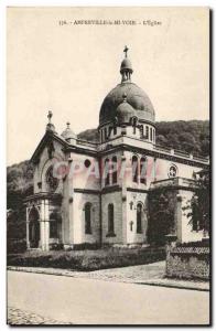 Old Postcard Amfreville la Mi Voie The Church