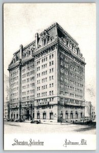 Baltimore  Maryland  Sheraton Belvedere    Postcard