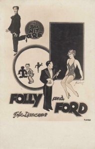 Trick dancers duo Folly & Ford a big hit advertising 1929 poster by C. Morland 