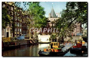 Old Postcard Amsterdam Oud Gelder sekade puts Schreierstoren