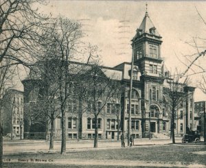 C. 1910 Central High School Building Buffalo New Your View Vintage Postcard P218