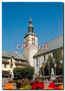 Modern Postcard Megeve Haute Savoie The church
