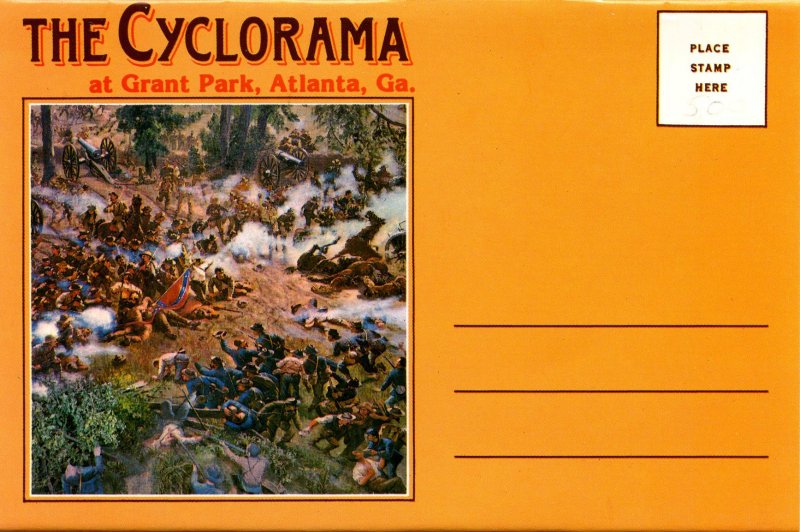 Folder - GA. Atlanta. The Cyclorama (2 breathtaking panoramic views, 21.75 X...