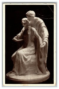 Postcard 1933 Inspiration Statue Art Institute Of Chicago Illinois