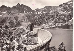 BF14437 cols et lacs des pyrenees barrage de cap de long france front/back image