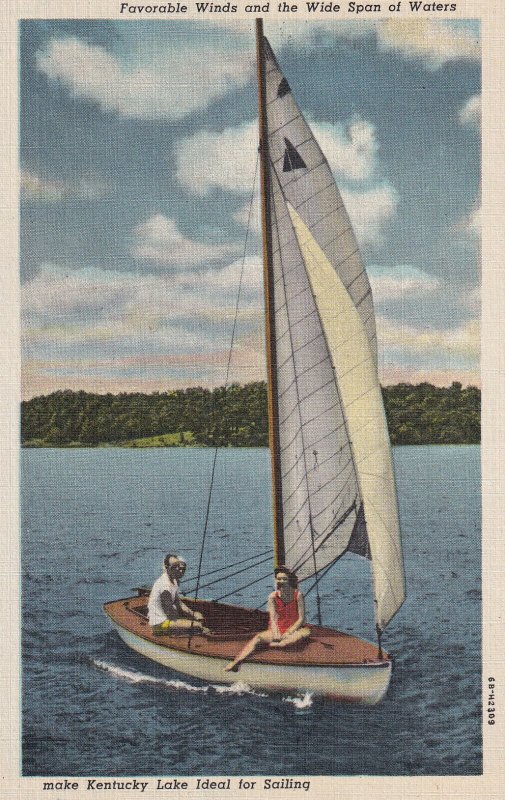 KENTUCKY, 1930-1940s; Kentucky Lake Ideal For Sailing