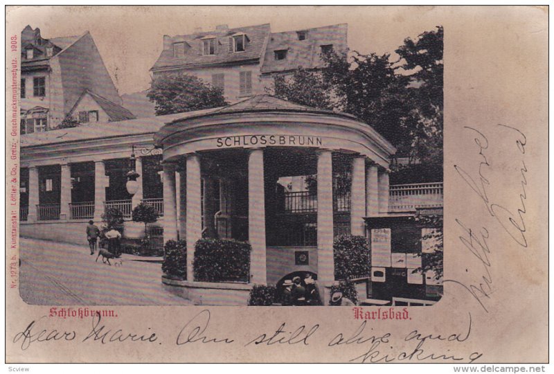 KARLSBAD, Czech Republic, 1900-1910's; Schlossbrunn