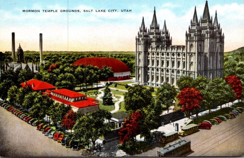 Utah Salt Lake City Mormon Temple Grounds