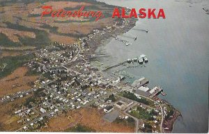 Aerial View of Petersburg Alaska Wrangell Narrows King & Chum Salmon