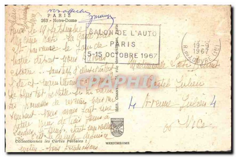 Postcard Old Paris Notre Dame