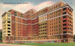 Vintage Postcard General Hospital Medical Building Landmark Toronto Canada