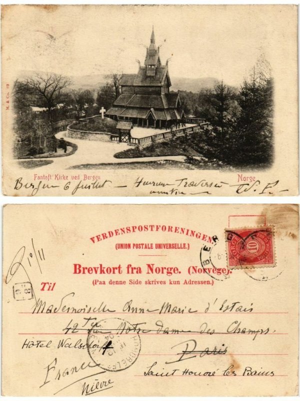 CPA AK Norge. Fantoft Kirke ved Bergen. Norway (168205)