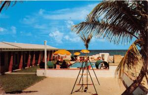 PALM BEACH FL~SINGER ISLAND~SAND DUNE APARTMENTS~165 OCEAN AVE POSTCARD 1956