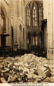 CPA MILITAIRE L'Eglise Bombardée a Paris, Intérieur de St-Gervais (315641)