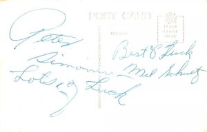 Algonquin Illinois Simonini's Corner, Real Photo, Vintage Postcard U22768