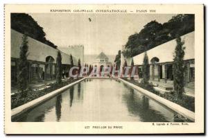 Old Postcard International Colonial Exposition Paris 1931 ExpoPavillon From M...