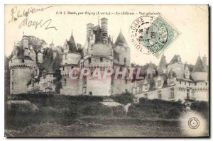 Old Postcard by Usse Rigny The castle General view