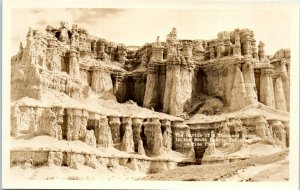 1920s The Castle of a Thousand Rooms South Dakota Badlands RPPC Photo Postcard