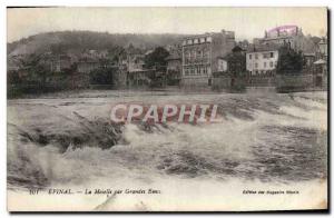 Old Postcard Epinal Moselle Per Fountains