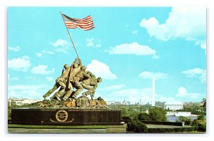 Iwo Jima Statue Marine Corps War Memorial Arlington Va. Virginia Postcard