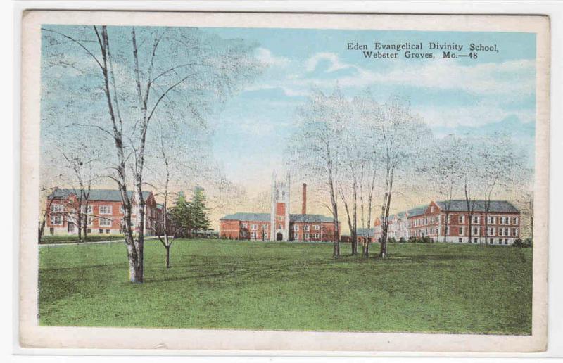 Eden Divinity School Webster Groves Missouri postcard