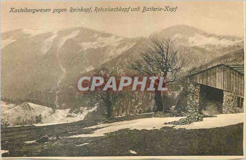 Postcard Old Kastelberwasen Gegen Rainkopf Rotenbachkopf Kopf und Battery