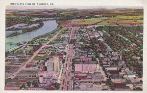 AUGUSTA, Georgia, 1930-1940s; Bird's-eye View
