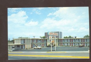 ALBUQUERQUE NEW MEXICO ROUTE 66 LORLODGE MOTEL VINTAGE ADVERTISING POSTCARD