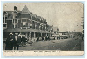 1908 Ocean House, Hampton Beach, New Hampshire NH Antique Postcard 