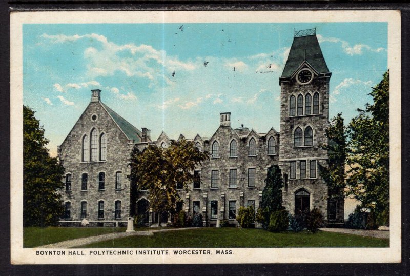 Boynton Hall,Polytechnic Institutue,Worcester,MA BIN