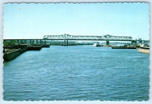 JOLIET, Illinois IL ~ INTERSTATE 80 BRIDGE Completed 1968 ~  4x6 Postcard