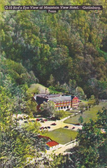 Tennessee Gatlinburg Birds Eye View Of Mountain View Hotel