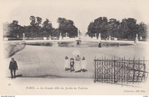 PARIS, France,1910-1920s, La Grande Allee du Jardin des Tuileries
