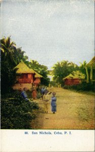 PC CPA PHILIPPINES, SAN NICHOLA, CEBU, Vintage Postcard (b19049)
