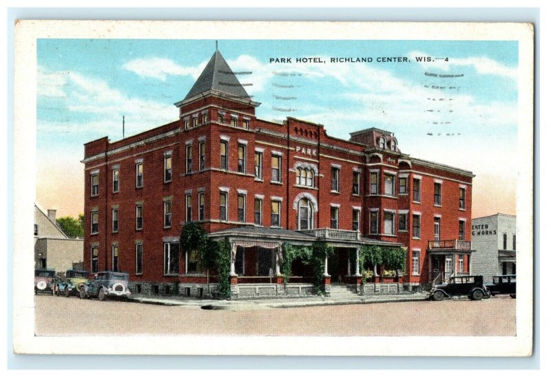 Park Hotel Richland Center WI Wisconsin Postcard (AN19)
