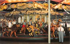 E30/ Ocean City Maryland Md Postcard Chrome Merry-Go-Round Carrousel Boardwalk
