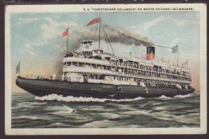 SS Christopher Columbus Postcard 