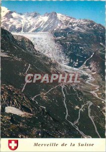 Postcard Modern Wonders of Switzerland Grimsel Furka Passes alpestress and Gl...