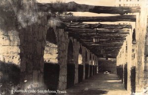 RPPC,Real Photo, Alamo Arcade, San Antonio,TX Old Postcard