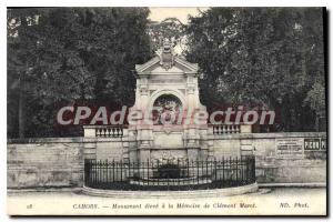 Postcard Old Cahors Monument Pupil A La Memoire De Clement Marot