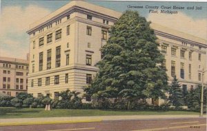 Michigan Flint Genesee County Court House and Jail Curteich