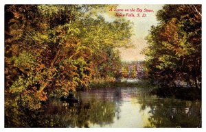 Postcard WATER SCENE Sioux Falls South Dakota SD AR8266