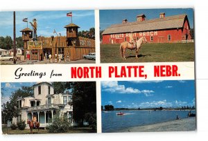 North Platte Nebraska NE Vintage Postcard Greetings Various Scenes