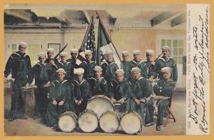 San Francisco, Cal., Naval Bugle Squad and Colors, Yerba Buena Island - 1908