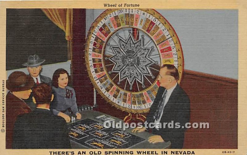 There's an old Spinning Wheel, Wheel of Fortune Gambling Unused 
